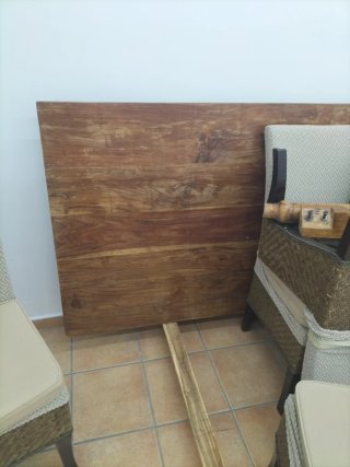 Mesa y sillas de  Comedor Madera Maciza Estilo Bal