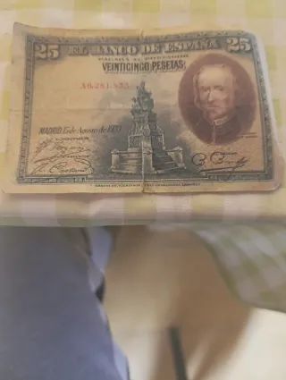 Billete 1 Peseta Banco de España 1953