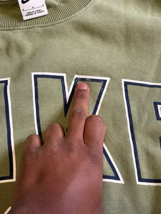 Felpa Nike Vintage Verde Chiaro Taglia M