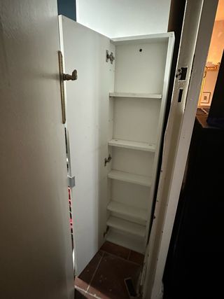 Armario estrecho pared Ikea blanco