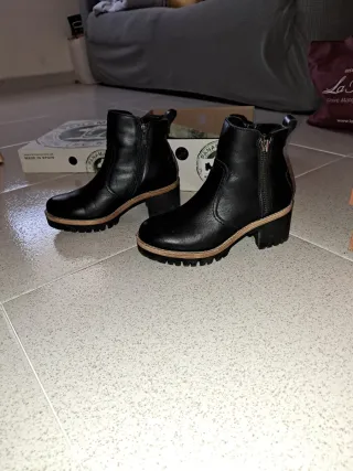 NUEVOS! Panama Jack Botines Piel Talla 36