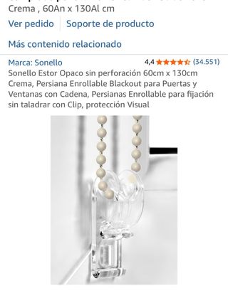 Estor Opaco Sonello Beige 60x130cm