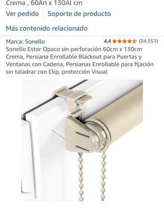 Estor Opaco Sonello Beige 60x130cm