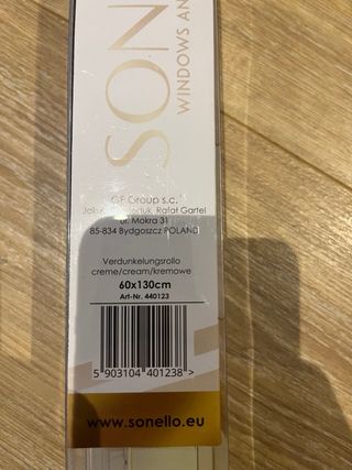 Estor Opaco Sonello Beige 60x130cm