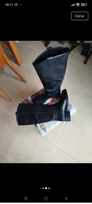 Botas altas Stradivarius negras