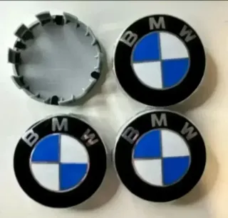 TAPAS BUJE CENTRO RUEDA LLANTA TAPACUBOS BMW 68MM
