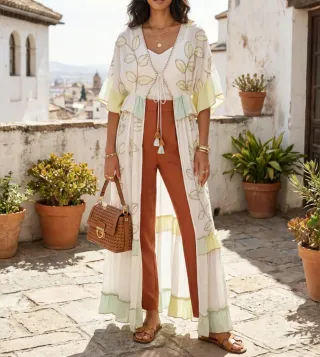 Túnica de verano multicolor