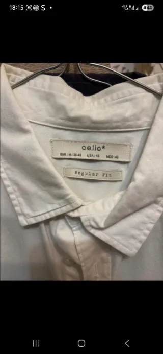 Camisa Celio Blanca Talla M