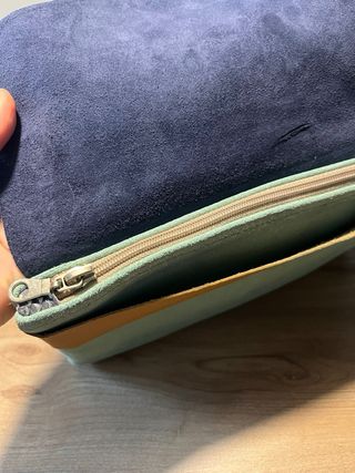 Bolso de mano de piel