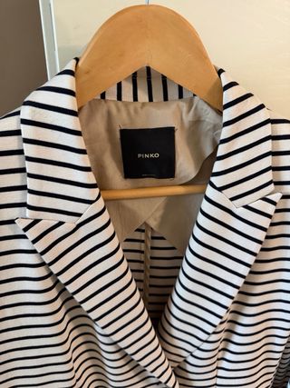 Blazer Pinko donna righe bianche e nere