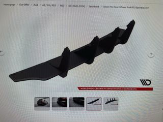 Audi RS 3   MAXTON DESIGN , difusor trasero