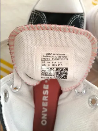 Converse Talla 35.5 Negras