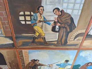 Cuadro al óleo antiguo