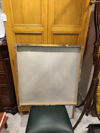 Cuadro moderno tulipanes beige y marrón