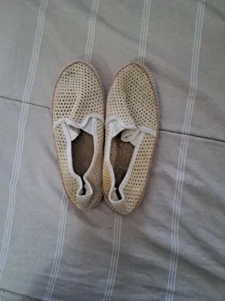 Zapatillas de lona beige para hombre