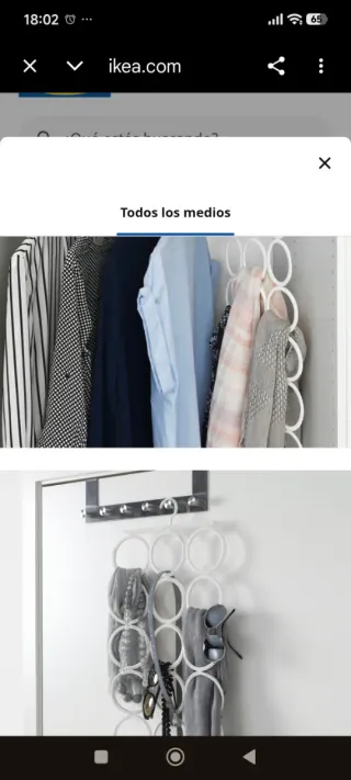 Percha organizadora Ikea