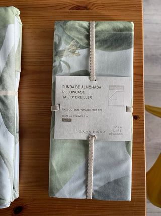 Funda Nórdica Zara Home Verde/Blanco 220x240