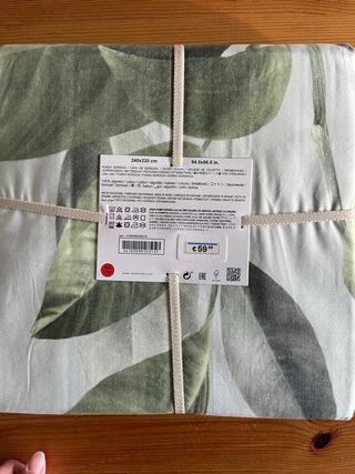 Funda Nórdica Zara Home Verde/Blanco 220x240