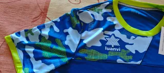 Camiseta Luanvi Azul y Verde Talla L