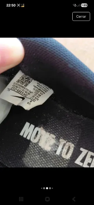 Zapatillas Nike Negro y Blanco