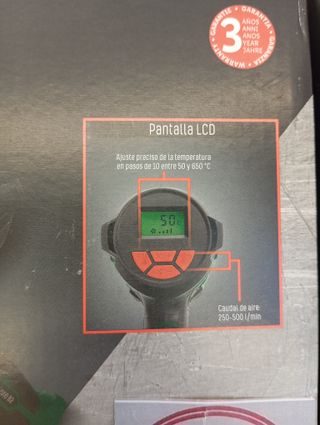 Pistola de aire caliente Parkside decapadora