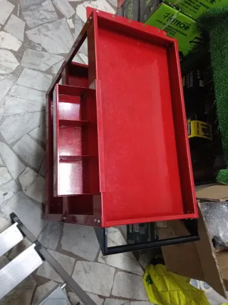 Carrello Attrezzi Rosso 3 Livelli