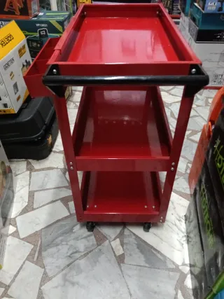 Carrello Attrezzi Rosso 3 Livelli