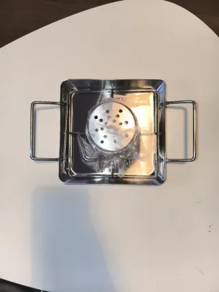 Soporte pollo cerveza barbacoa metal