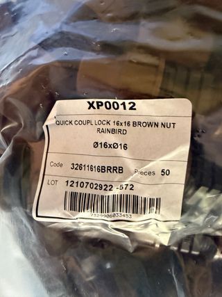 Lote de material profesional material riego