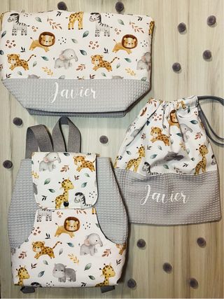 Pack Nacimiento Bebé Animales Selva Personalizado