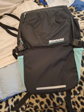 Zaino Bianchi Urban 25L Nero/Azzurro