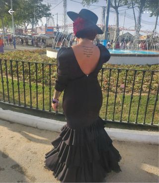 Vestido de flamenca negro
