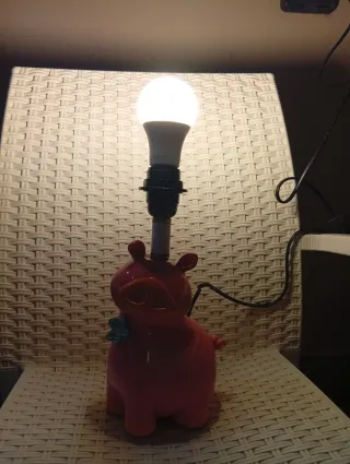 5 Lampade Maialino Rosa Arancione