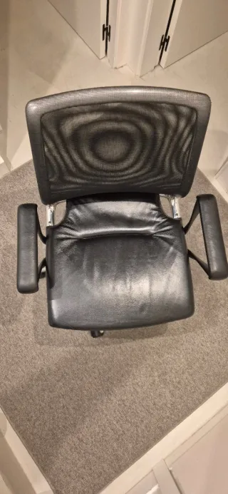 4 Sillas Vitra Meda - Alberto Meda (Cuero y Malla)