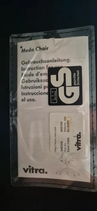 4 Sillas Vitra Meda - Alberto Meda (Cuero y Malla)