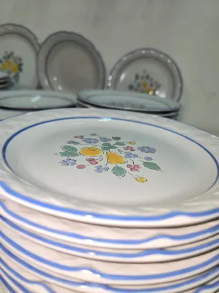 Vajilla Vintage Vina Fera - 59 Piezas