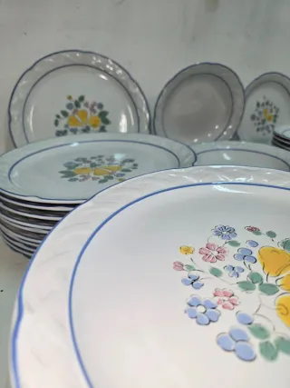 Vajilla Vintage Vina Fera - 59 Piezas