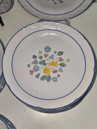 Vajilla Vintage Vina Fera - 59 Piezas