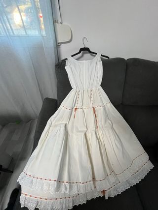 Enagua fallera blanca talla 8