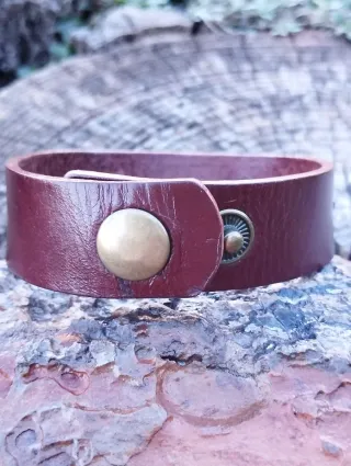 Pulsera de Piel Auténtica, Alas de Ángel