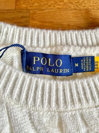 Polo Ralph Lauren Jersey Blanco Cable Knit