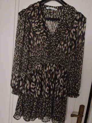 Vestido Zara Estampado Corto