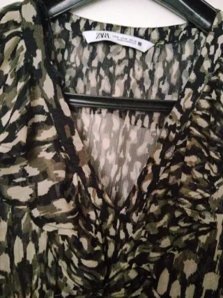 Vestido Zara Estampado Corto