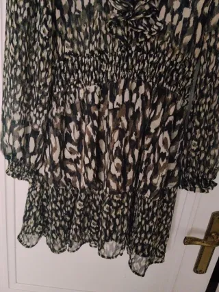 Vestido Zara Estampado Corto