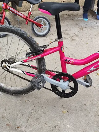 Bicicleta infantil 20 rosa y blanca
