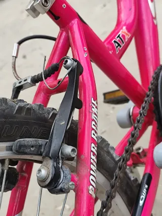 Bicicleta infantil 20 rosa y blanca