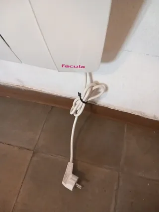 Radiador Eléctrico Blanco en Aluminio