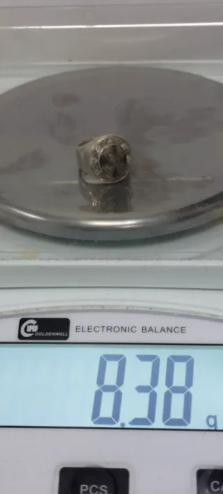 Anillo Plata de Ley con Piedra Multicolor