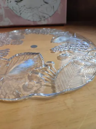 Piatto centro tavola in vetro Japan