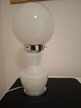 Lampada vintage vetro e metallo